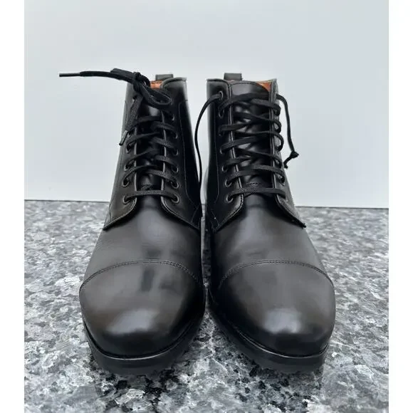 Wolf and Shepherd Leather Black Men’s size 8 Made In Portugal